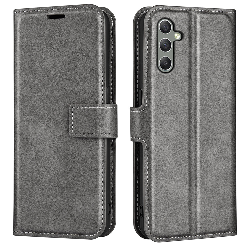 Til Samsung Galaxy A24 4G læderpung mobiltaske Calf Texture Firkantet lås Flip Stand Cover Til Samsung Galaxy A24 4G læderpung mobiltaske Calf Texture Firkantet lås Flip Stand Cover